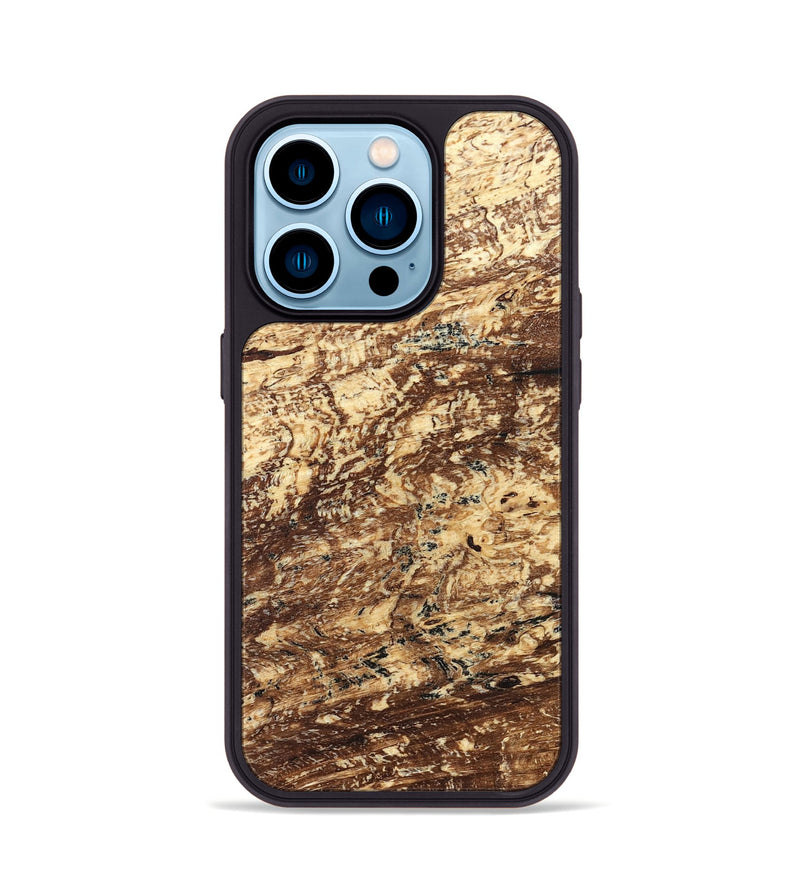 iPhone 14 Pro Wood Phone Case - Leeann (Wood Burl, 824258)