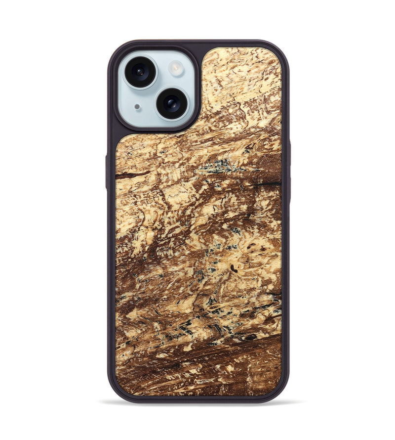 iPhone 15 Wood Phone Case - Leeann (Wood Burl, 824258)