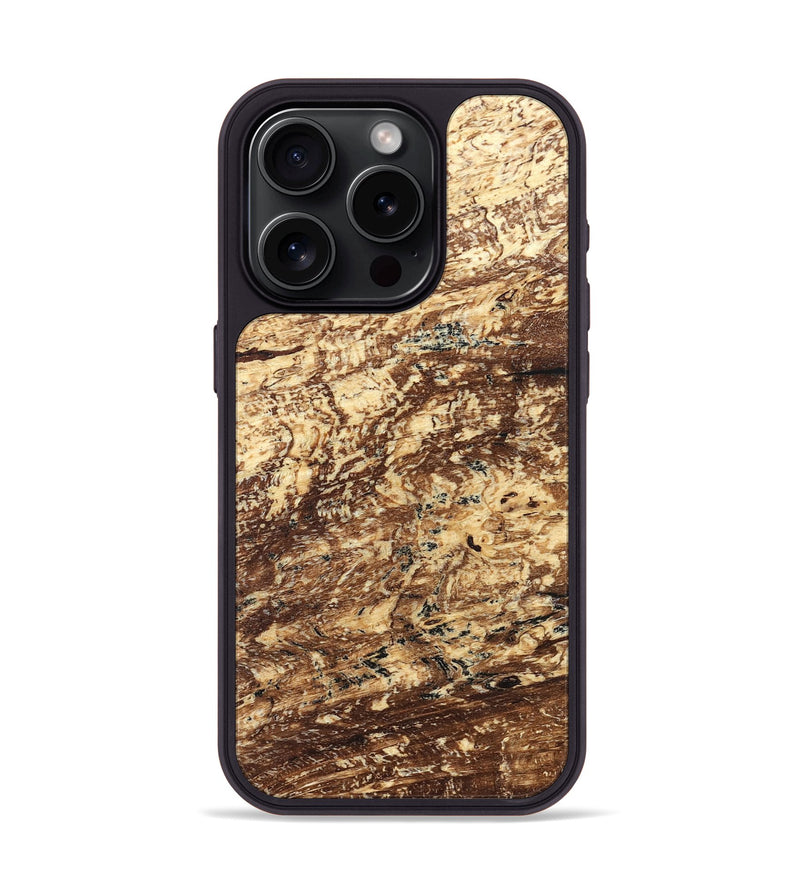 iPhone 15 Pro Wood Phone Case - Leeann (Wood Burl, 824258)