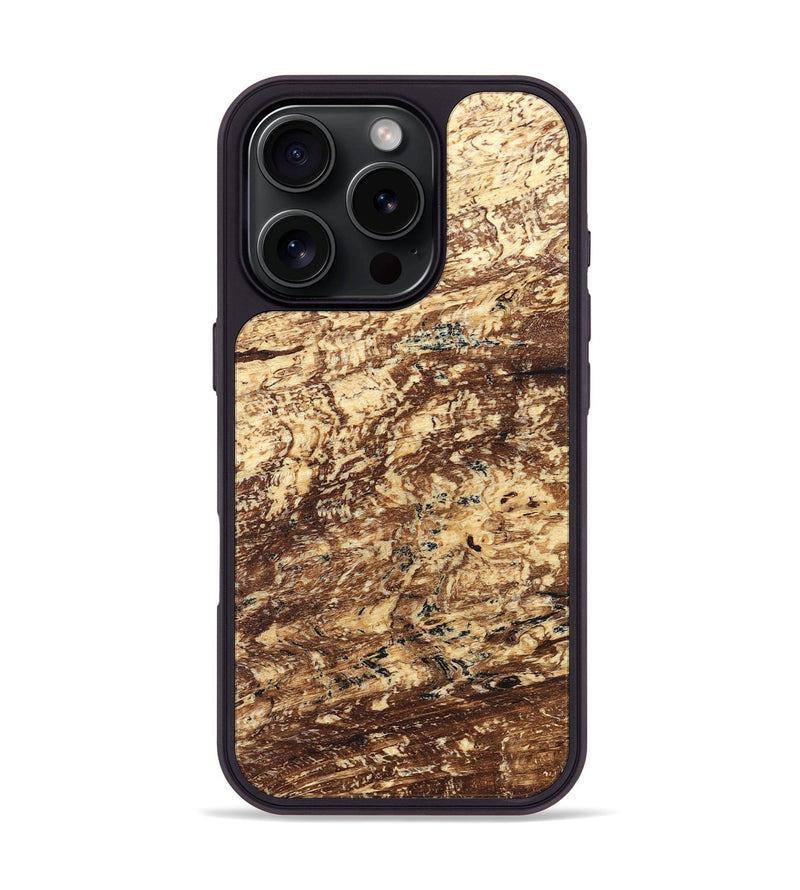 iPhone 16 Pro Wood Phone Case - Leeann (Wood Burl, 824258)
