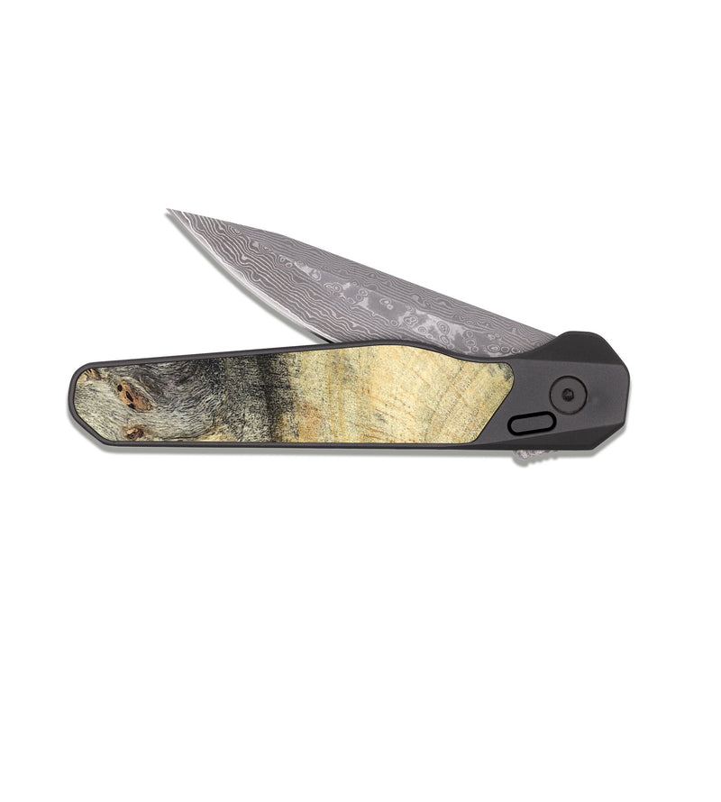 EDC Dark Damascus Wood Pocket Knife - Palmer (Wood Burl, 824259)