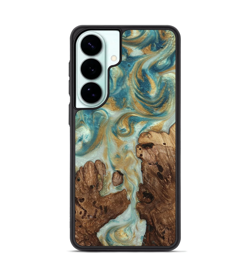 Galaxy S26 Plus Wood Phone Case - Admiral (Teal & Gold, 824260)