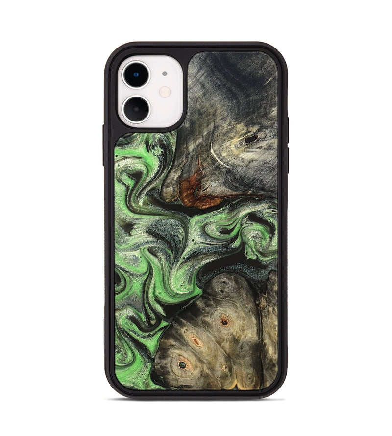 iPhone 11 Wood Phone Case - Korbin (Green, 824264)
