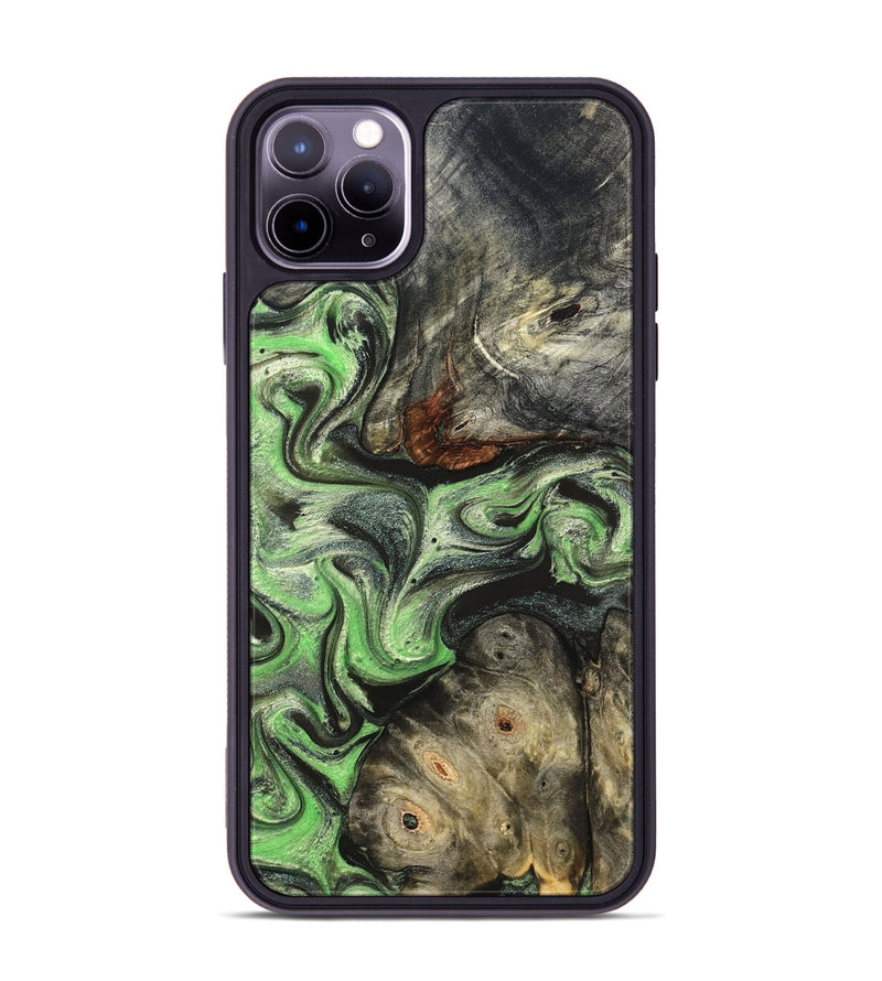 iPhone 11 Pro Max Wood Phone Case - Korbin (Green, 824264)