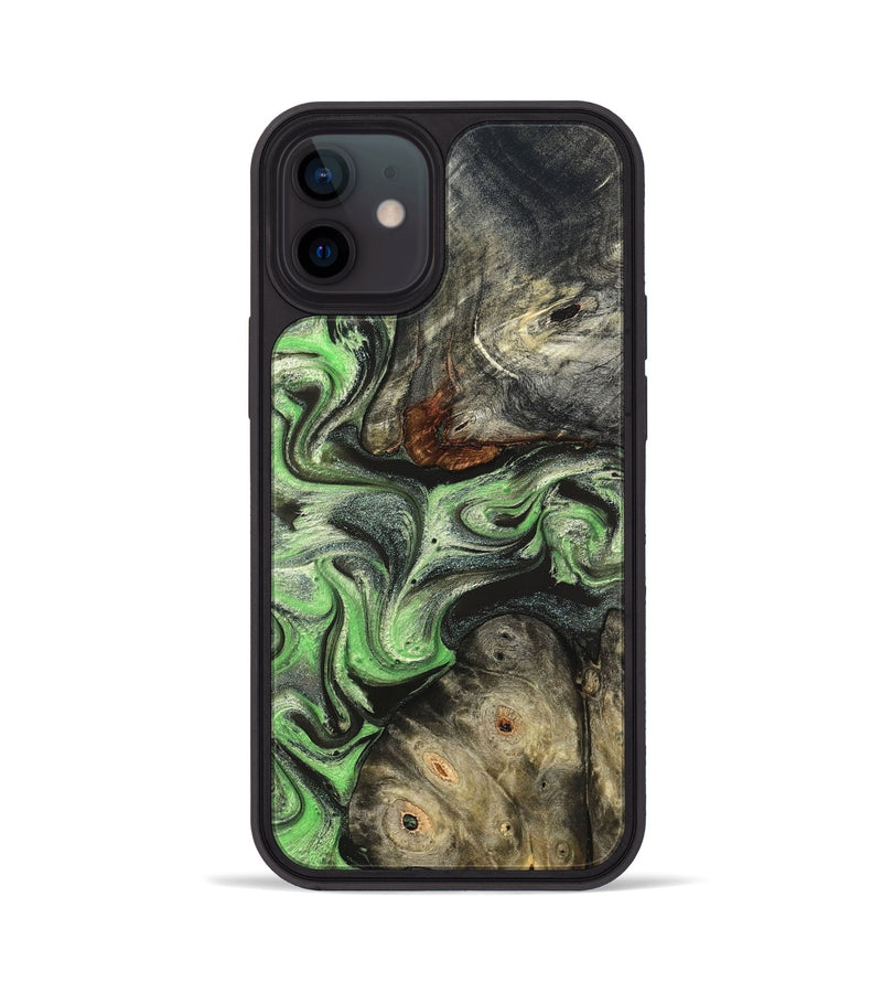 iPhone 12 Wood Phone Case - Korbin (Green, 824264)
