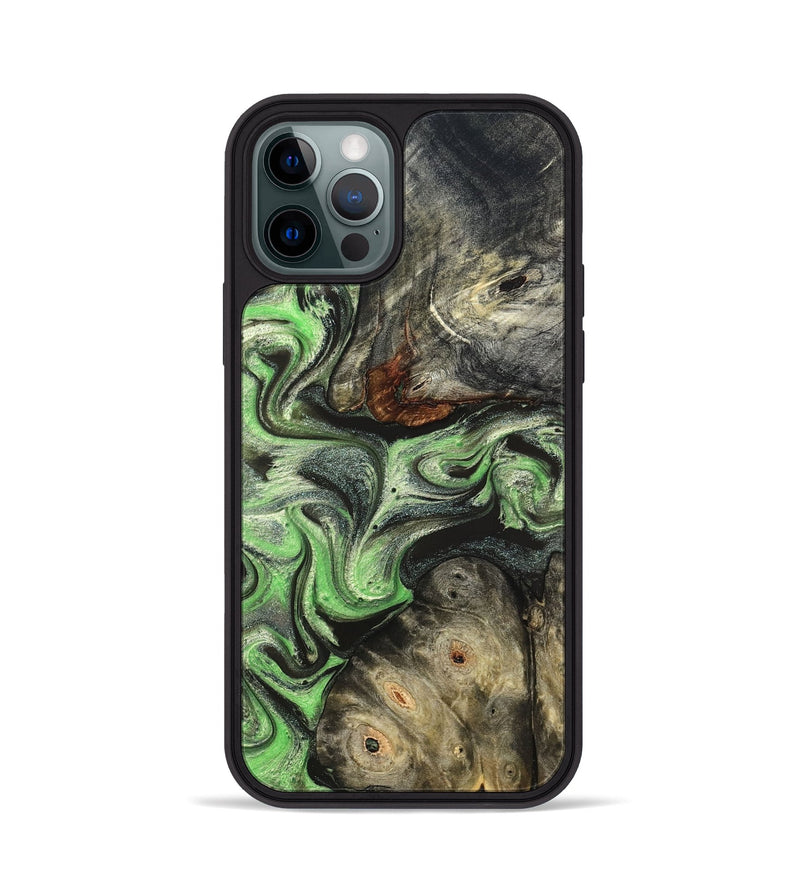 iPhone 12 Pro Wood Phone Case - Korbin (Green, 824264)