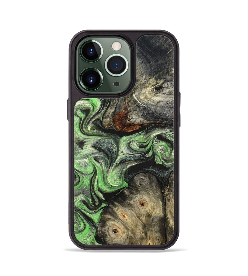 iPhone 13 Pro Wood Phone Case - Korbin (Green, 824264)