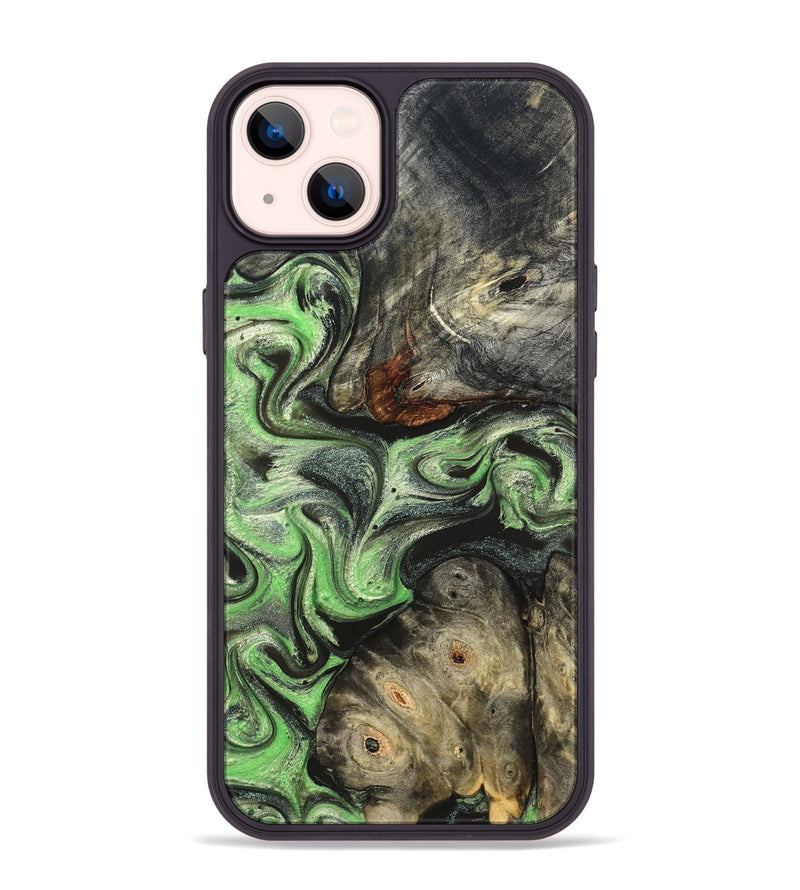 iPhone 14 Plus Wood Phone Case - Korbin (Green, 824264)
