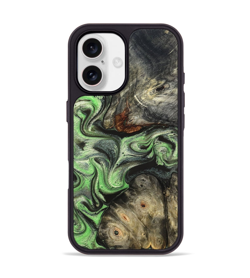 iPhone 17 Wood Phone Case - Korbin (Green, 824264)