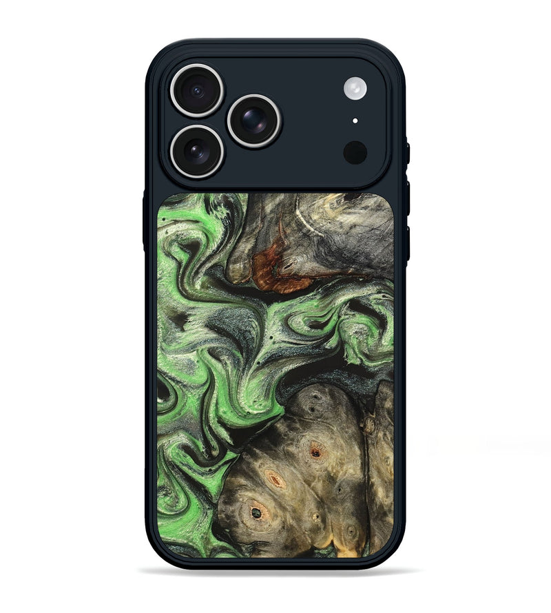 iPhone 17 Pro Max Wood Phone Case - Korbin (Green, 824264)