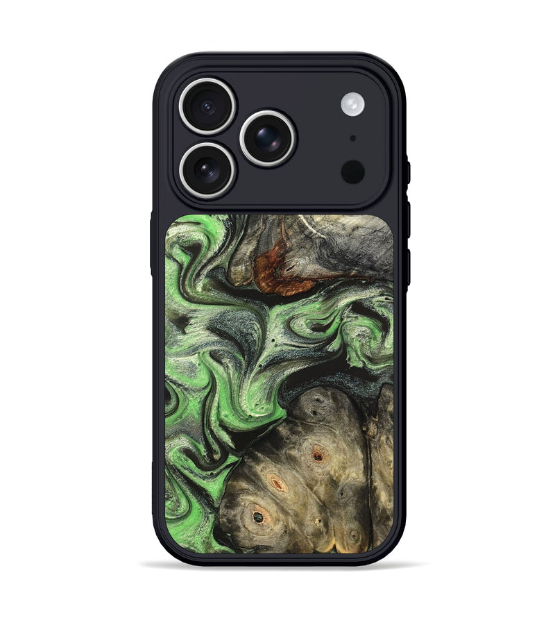 iPhone 17 Pro Wood Phone Case - Korbin (Green, 824264)