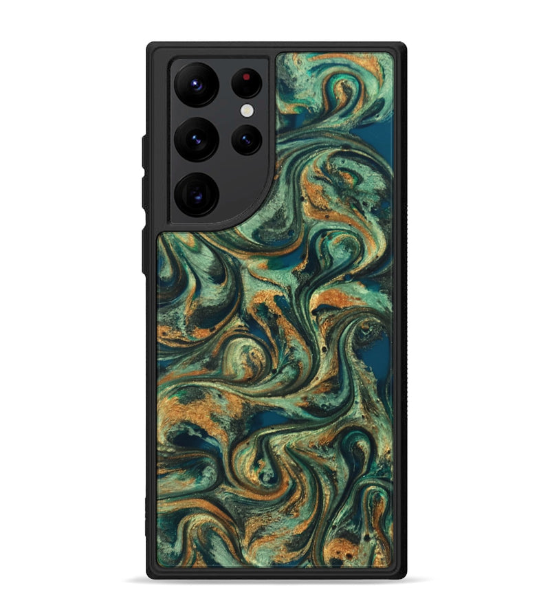 Galaxy S22 Ultra ResinArt Phone Case - Emberly (Green, 824265)