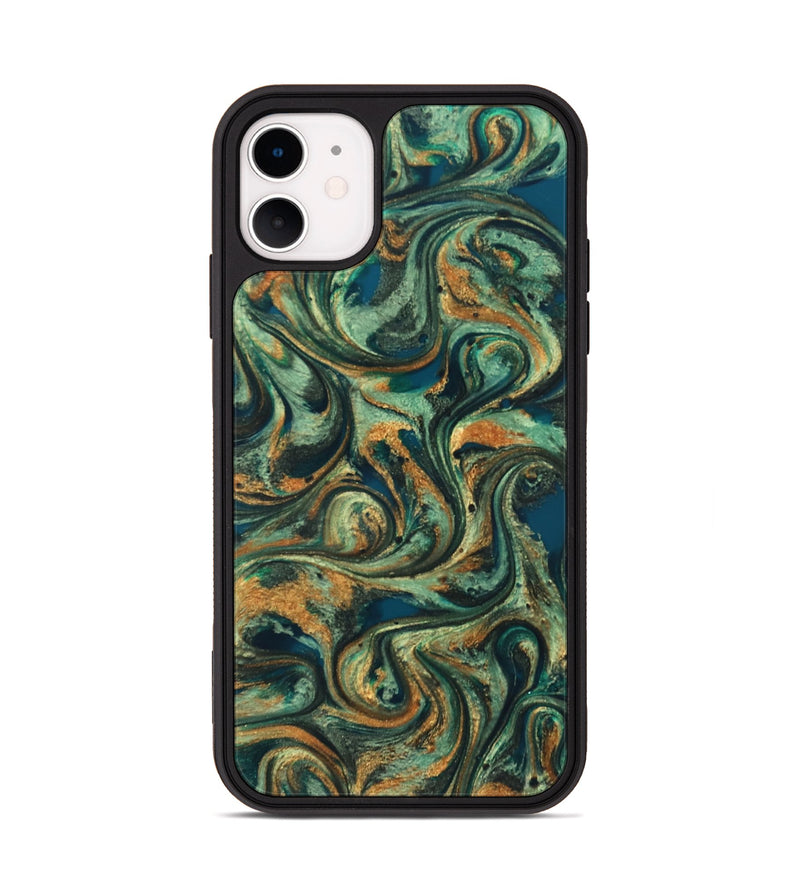 iPhone 11 ResinArt Phone Case - Emberly (Green, 824265)