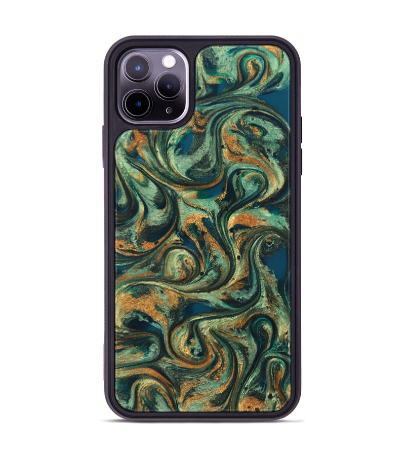 iPhone 11 Pro Max ResinArt Phone Case - Emberly (Green, 824265)