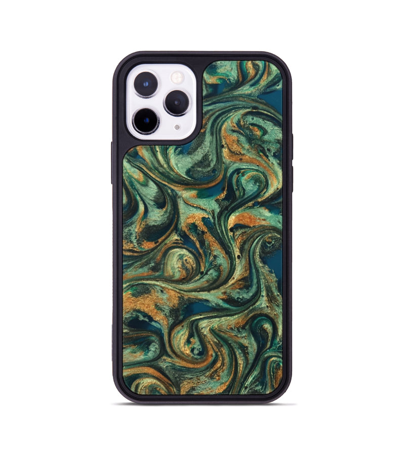 iPhone 11 Pro ResinArt Phone Case - Emberly (Green, 824265)