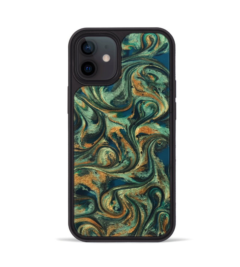 iPhone 12 ResinArt Phone Case - Emberly (Green, 824265)