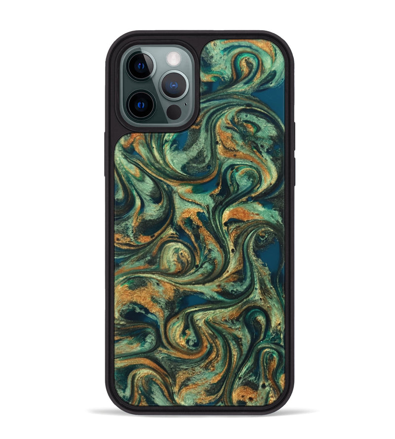 iPhone 12 Pro Max ResinArt Phone Case - Emberly (Green, 824265)