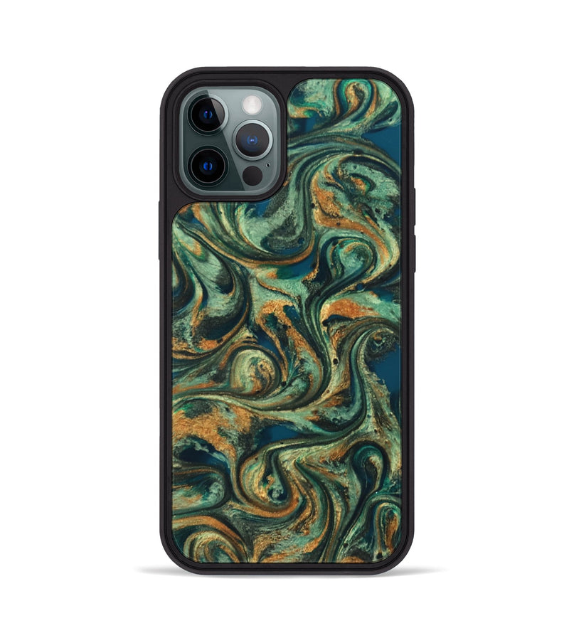 iPhone 12 Pro ResinArt Phone Case - Emberly (Green, 824265)