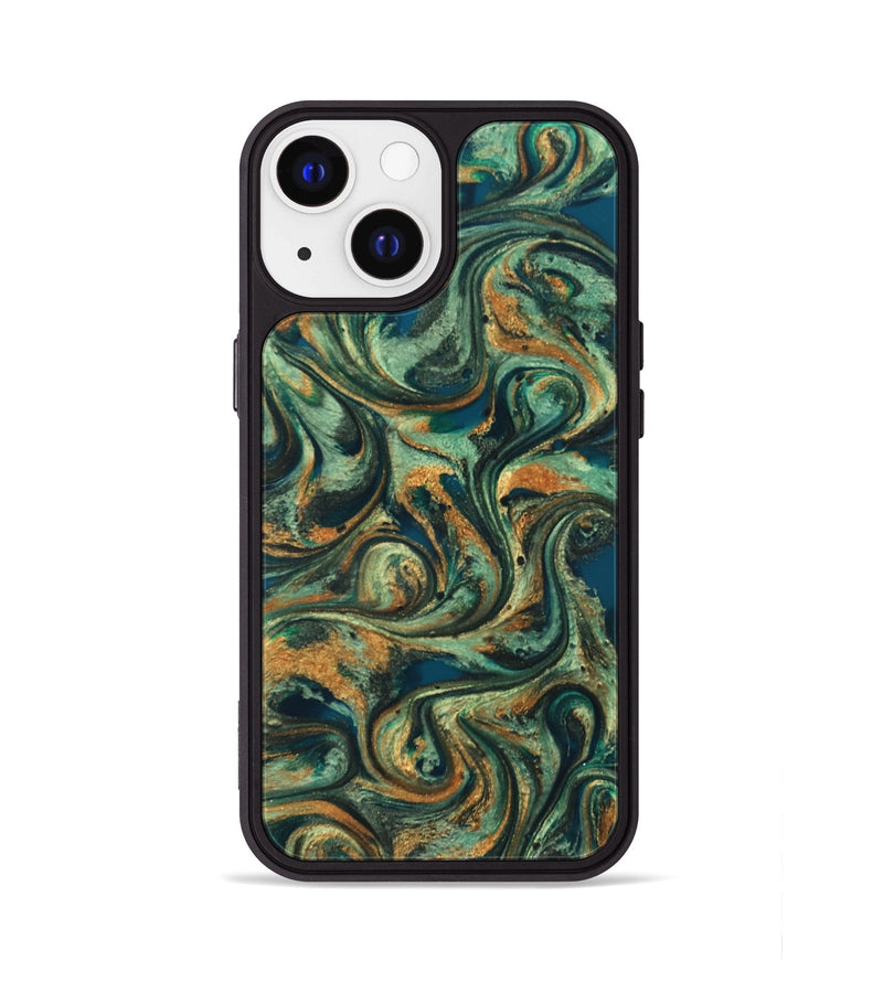 iPhone 13 ResinArt Phone Case - Emberly (Green, 824265)