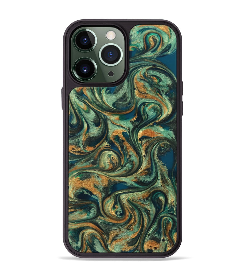 iPhone 13 Pro Max ResinArt Phone Case - Emberly (Green, 824265)