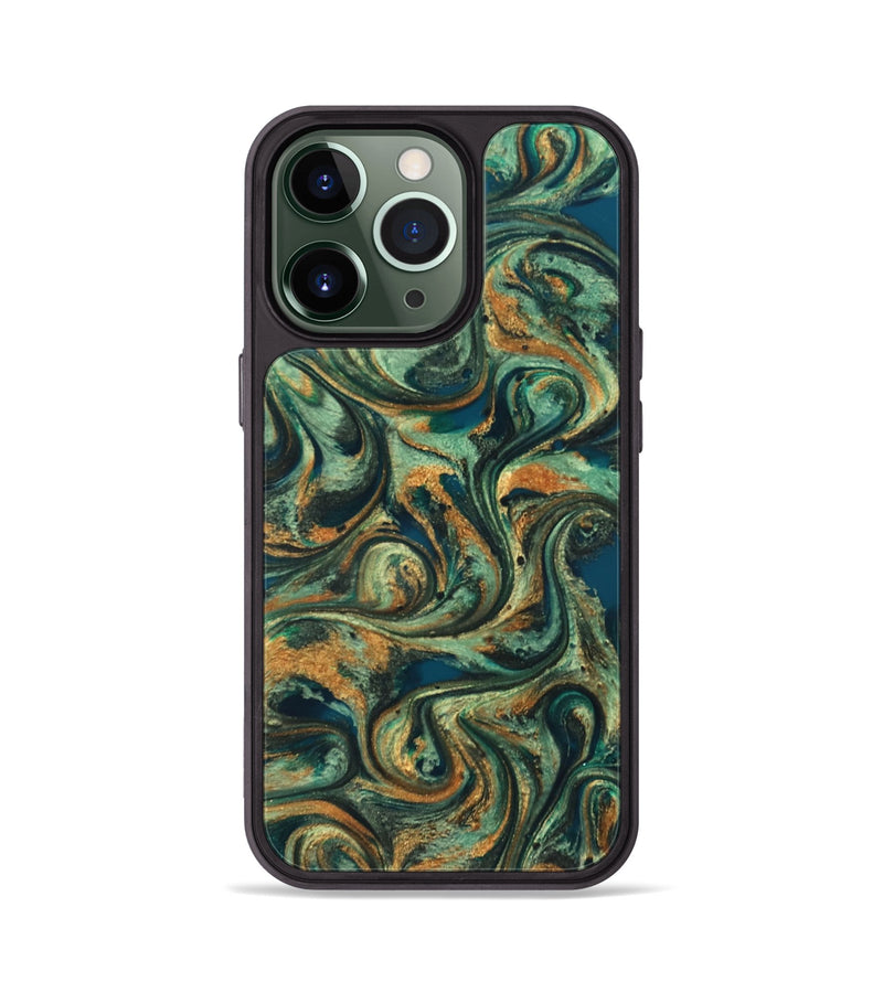 iPhone 13 Pro ResinArt Phone Case - Emberly (Green, 824265)