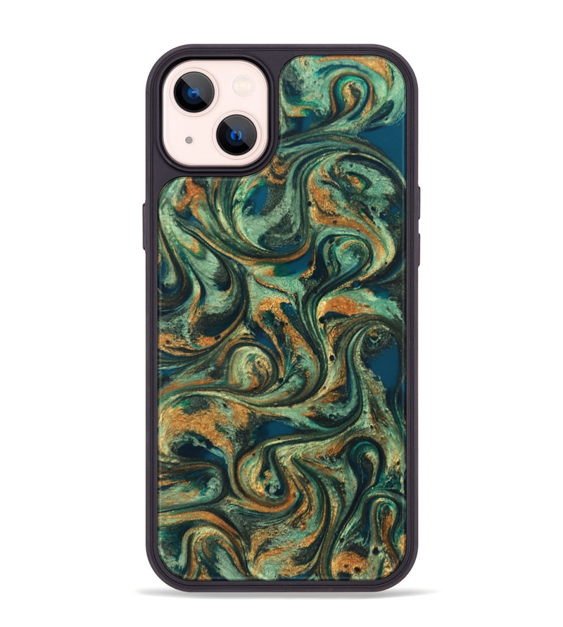 iPhone 14 Plus ResinArt Phone Case - Emberly (Green, 824265)