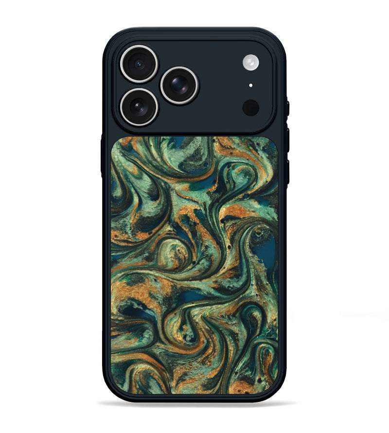 iPhone 17 Pro Max ResinArt Phone Case - Emberly (Green, 824265)