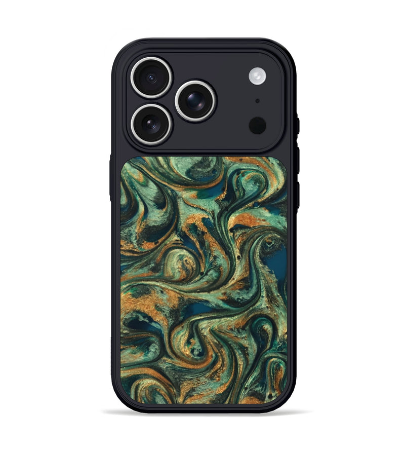 iPhone 17 Pro ResinArt Phone Case - Emberly (Green, 824265)