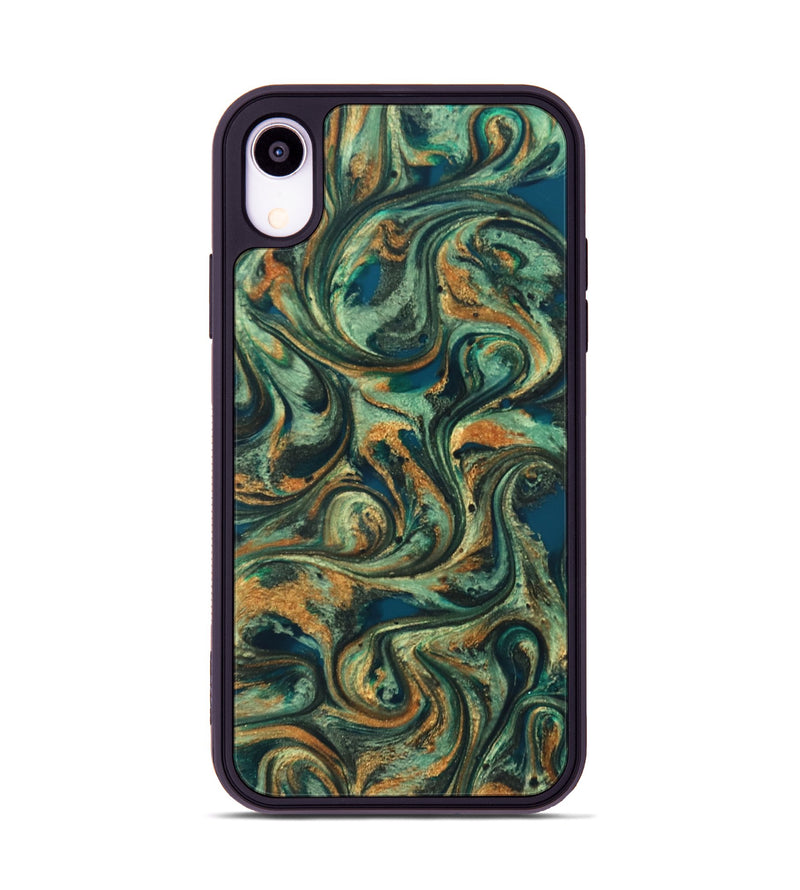 iPhone Xr ResinArt Phone Case - Emberly (Green, 824265)