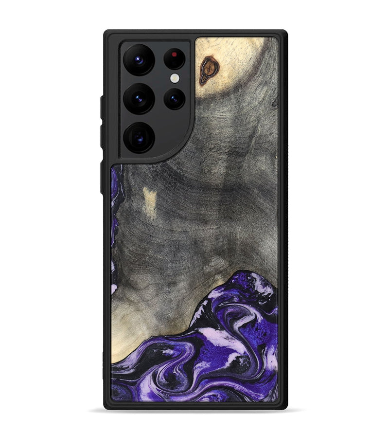 Galaxy S22 Ultra Wood Phone Case - Luciana (Purple, 824268)