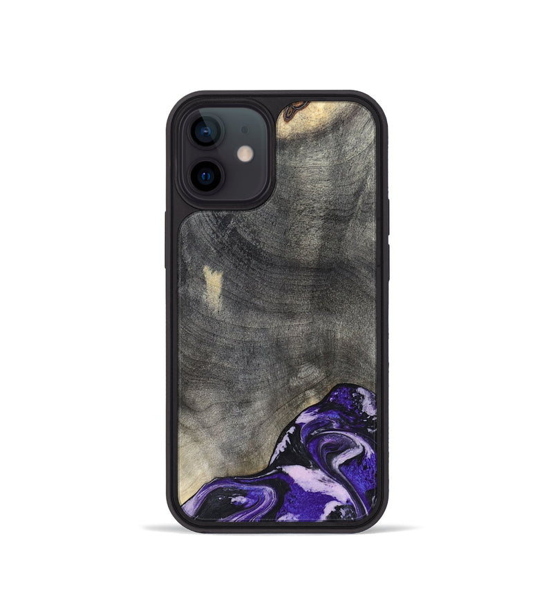 iPhone 12 mini Wood Phone Case - Luciana (Purple, 824268)