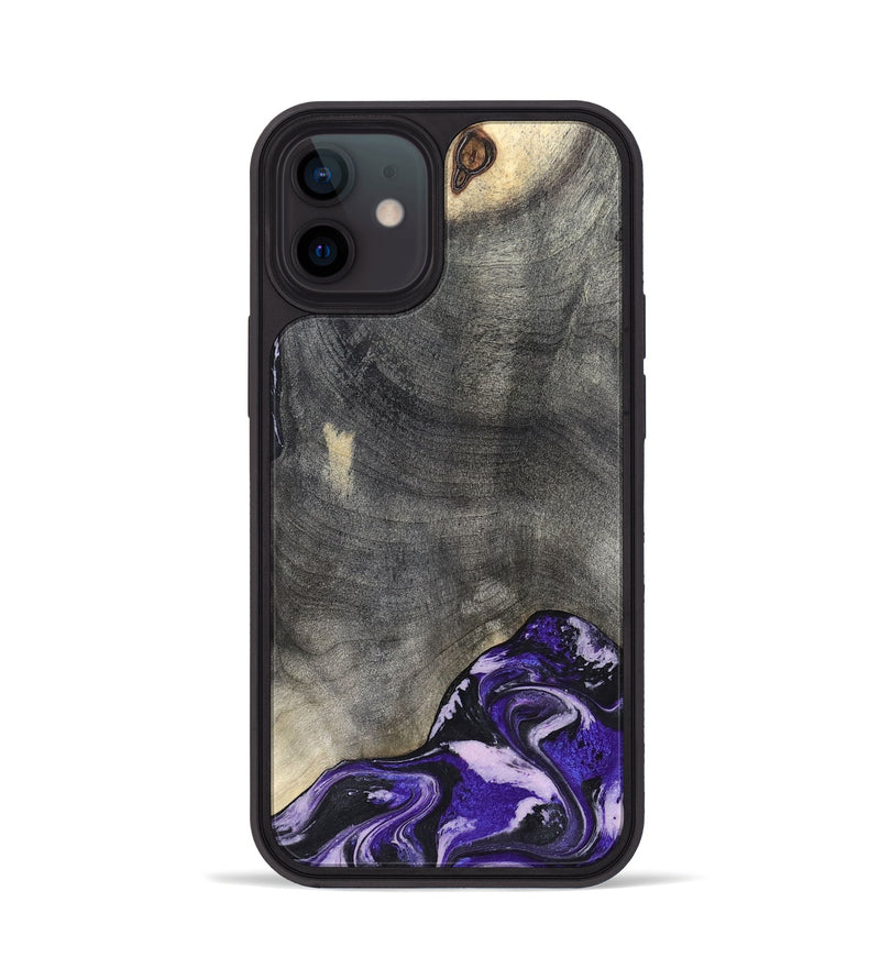 iPhone 12 Wood Phone Case - Luciana (Purple, 824268)