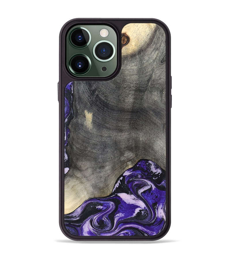 iPhone 13 Pro Max Wood Phone Case - Luciana (Purple, 824268)