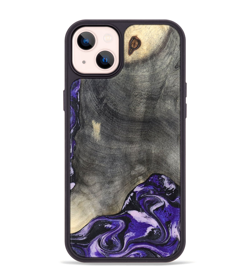iPhone 14 Plus Wood Phone Case - Luciana (Purple, 824268)
