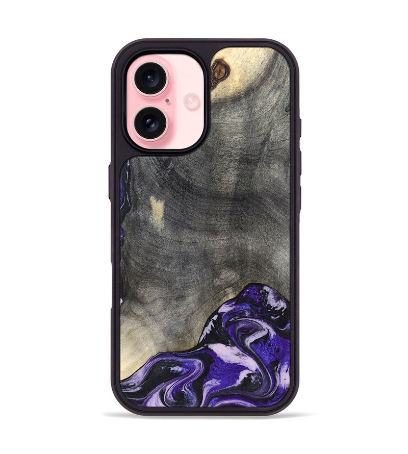 iPhone 16 Wood Phone Case - Luciana (Purple, 824268)