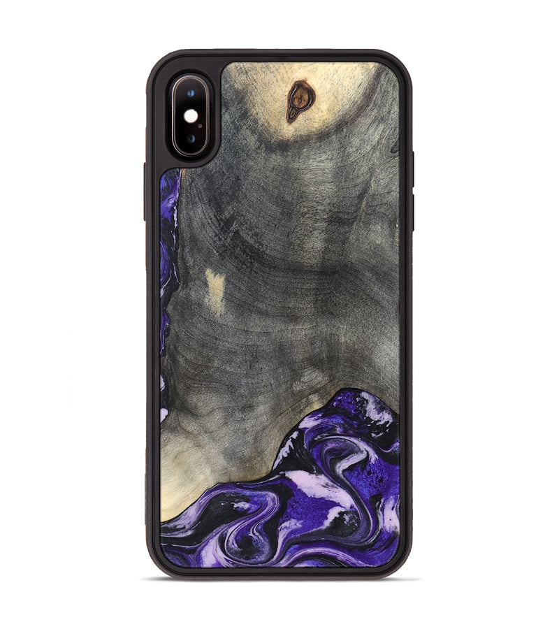 iPhone Xs Max Wood Phone Case - Luciana (Purple, 824268)