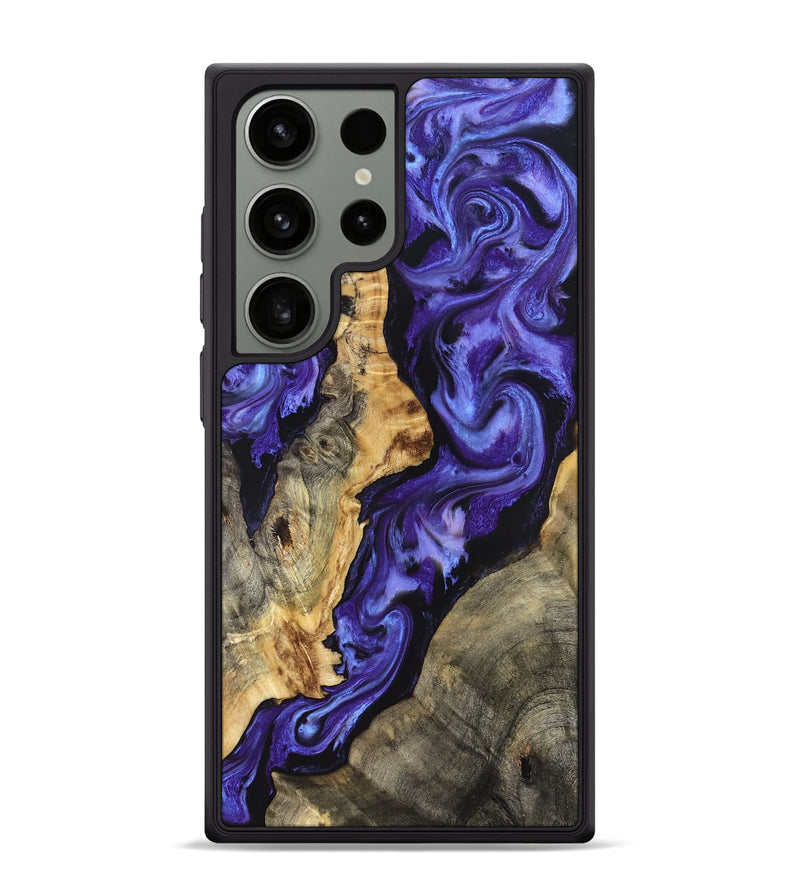 Galaxy S24 Ultra Wood Phone Case - Denis (Purple, 824270)