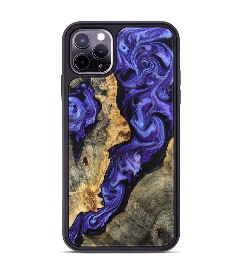 iPhone 11 Pro Max Wood Phone Case - Denis (Purple, 824270)