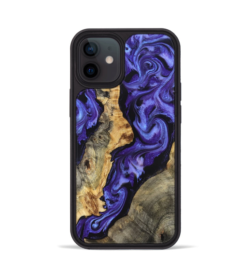 iPhone 12 Wood Phone Case - Denis (Purple, 824270)
