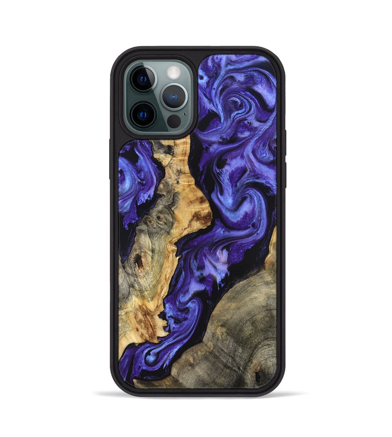 iPhone 12 Pro Wood Phone Case - Denis (Purple, 824270)