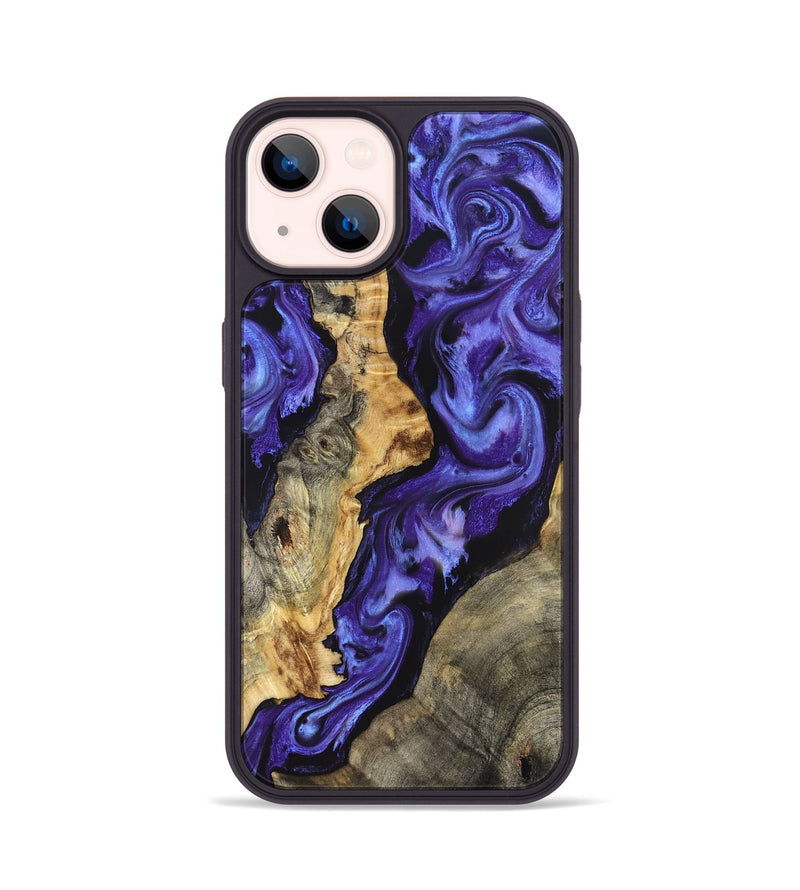 iPhone 14 Wood Phone Case - Denis (Purple, 824270)