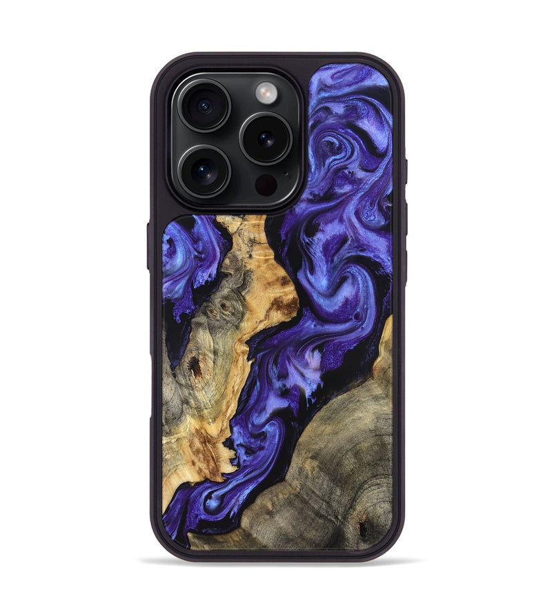 iPhone 16 Pro Wood Phone Case - Denis (Purple, 824270)