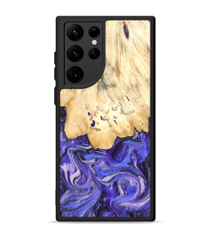 Galaxy S22 Ultra Wood Phone Case - Antone (Purple, 824271)