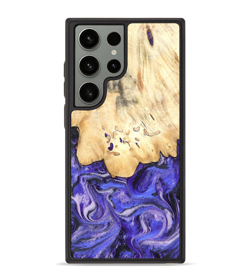 Galaxy S23 Ultra Wood Phone Case - Antone (Purple, 824271)