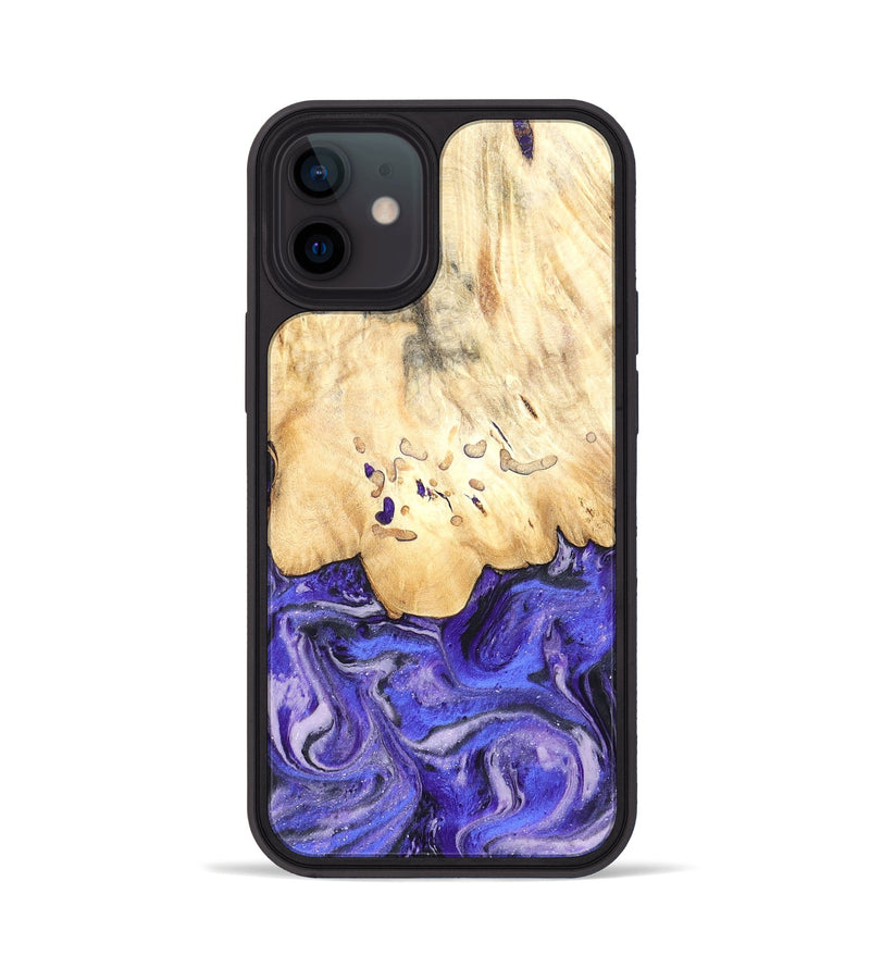 iPhone 12 Wood Phone Case - Antone (Purple, 824271)