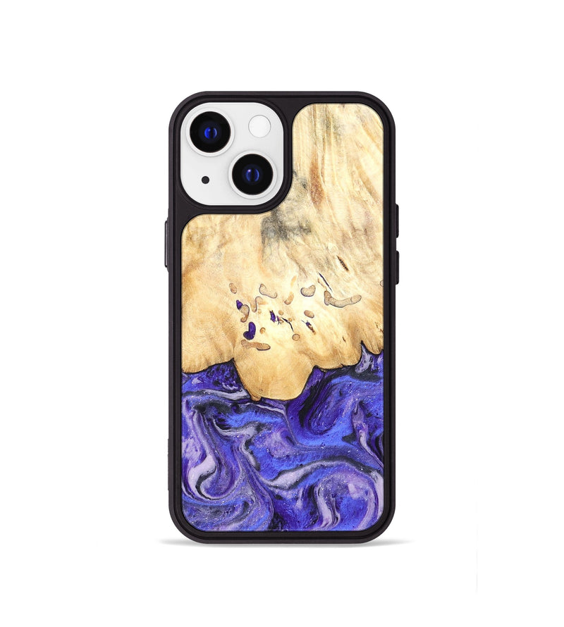 iPhone 13 mini Wood Phone Case - Antone (Purple, 824271)