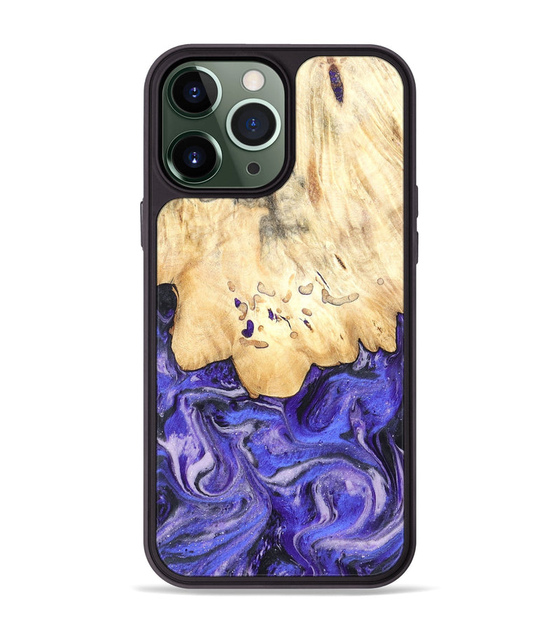 iPhone 13 Pro Max Wood Phone Case - Antone (Purple, 824271)