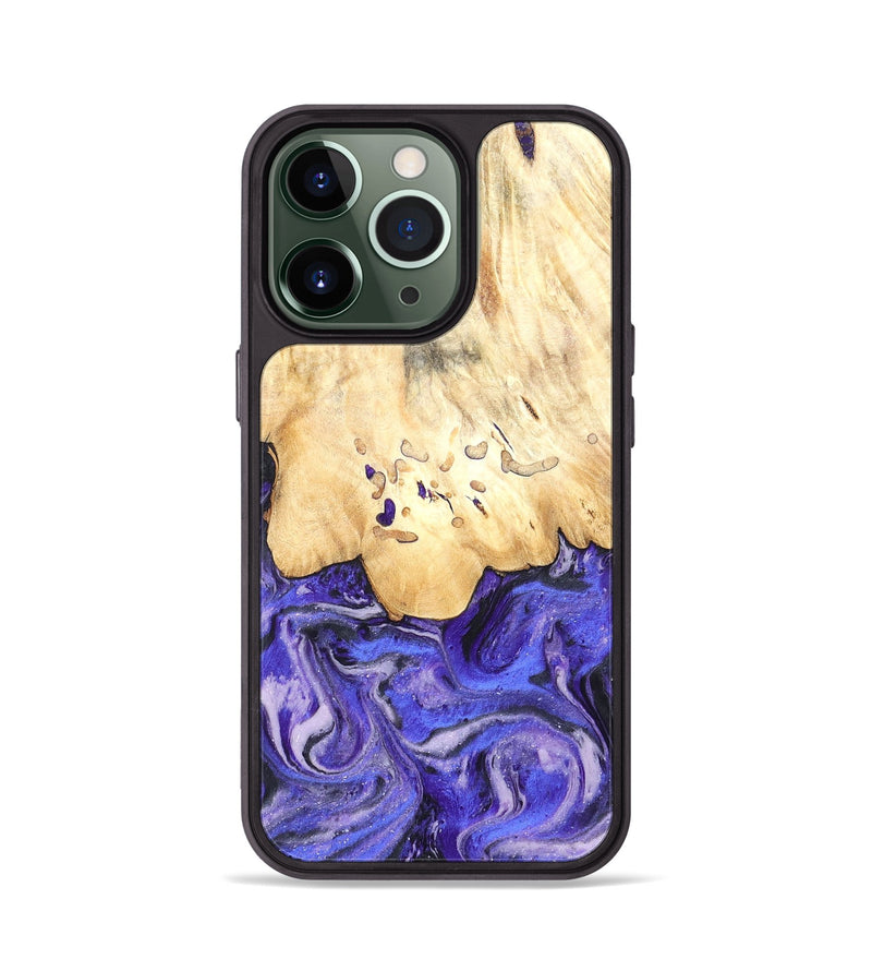 iPhone 13 Pro Wood Phone Case - Antone (Purple, 824271)
