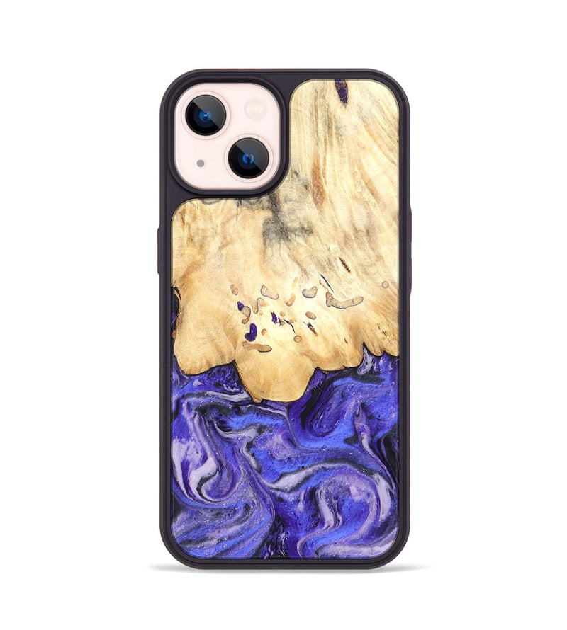 iPhone 14 Wood Phone Case - Antone (Purple, 824271)