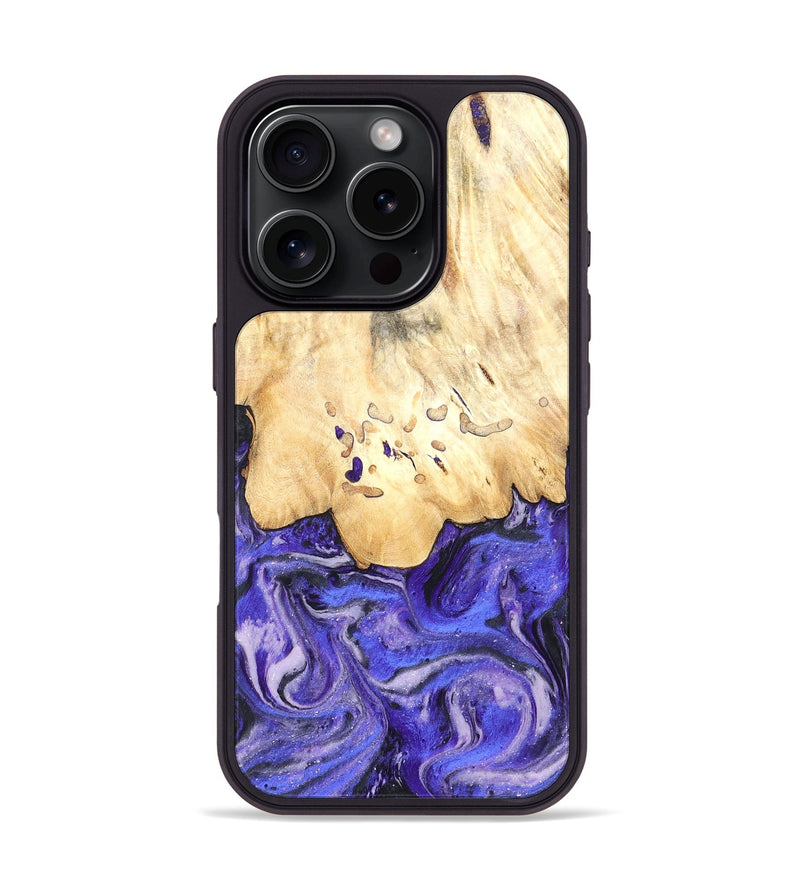 iPhone 16 Pro Wood Phone Case - Antone (Purple, 824271)